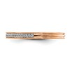 Black Bow Jewelry 2.25mm 14k Rose Gold 1/10 Ctw Diamond Stackable Band - 3 of 4