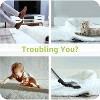 12 Pcs Non Slip Rug Grippers, Reusable Carpet Tape for Area Rugs, Rug Pads Stickers for Hardwood Floors, Anti Curling Mat Holders - 2 of 4