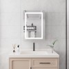 26x20” LED Bathroom Cabinet, Anti-Fog, Dimmable, Touch Switch, Recessed/Surface Mount - 3 of 4