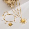 Gold Necklace for Women - Dainty 14K Gold Plated Layered Sun Pendant & Choker, Gift for Her - 4 of 4