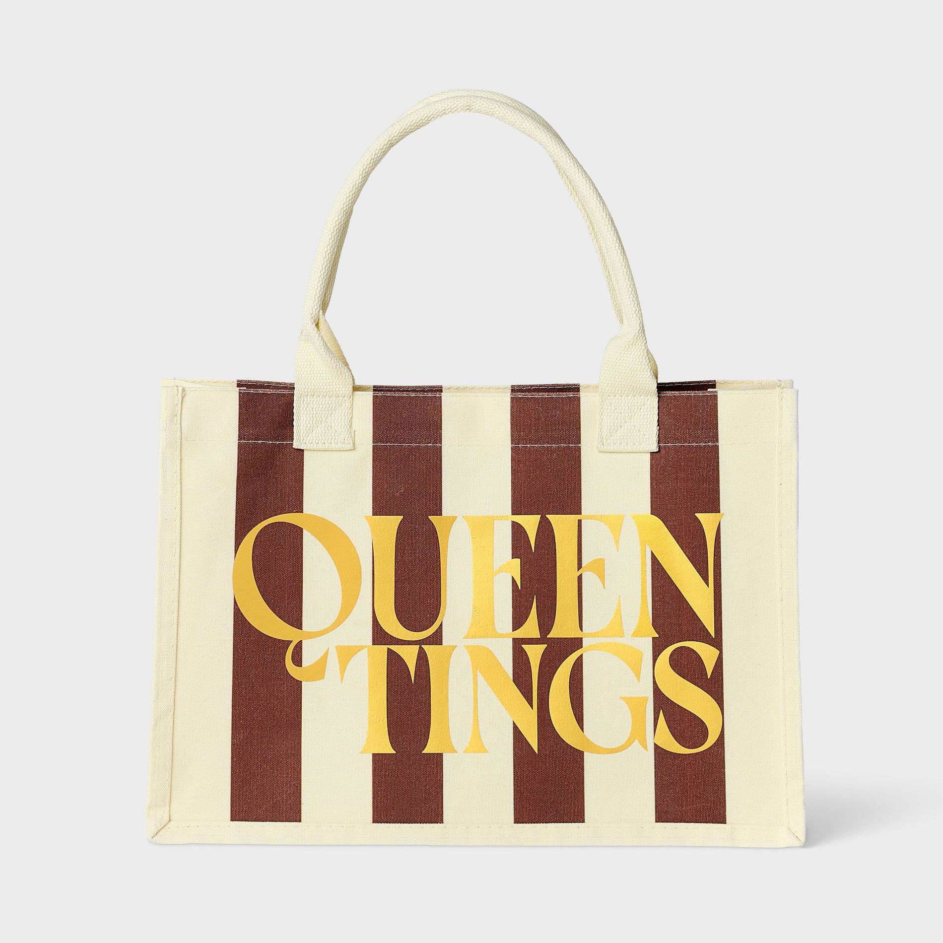 Black History Month Legendary Rootz Women's Tote Handbag - Beige Striped