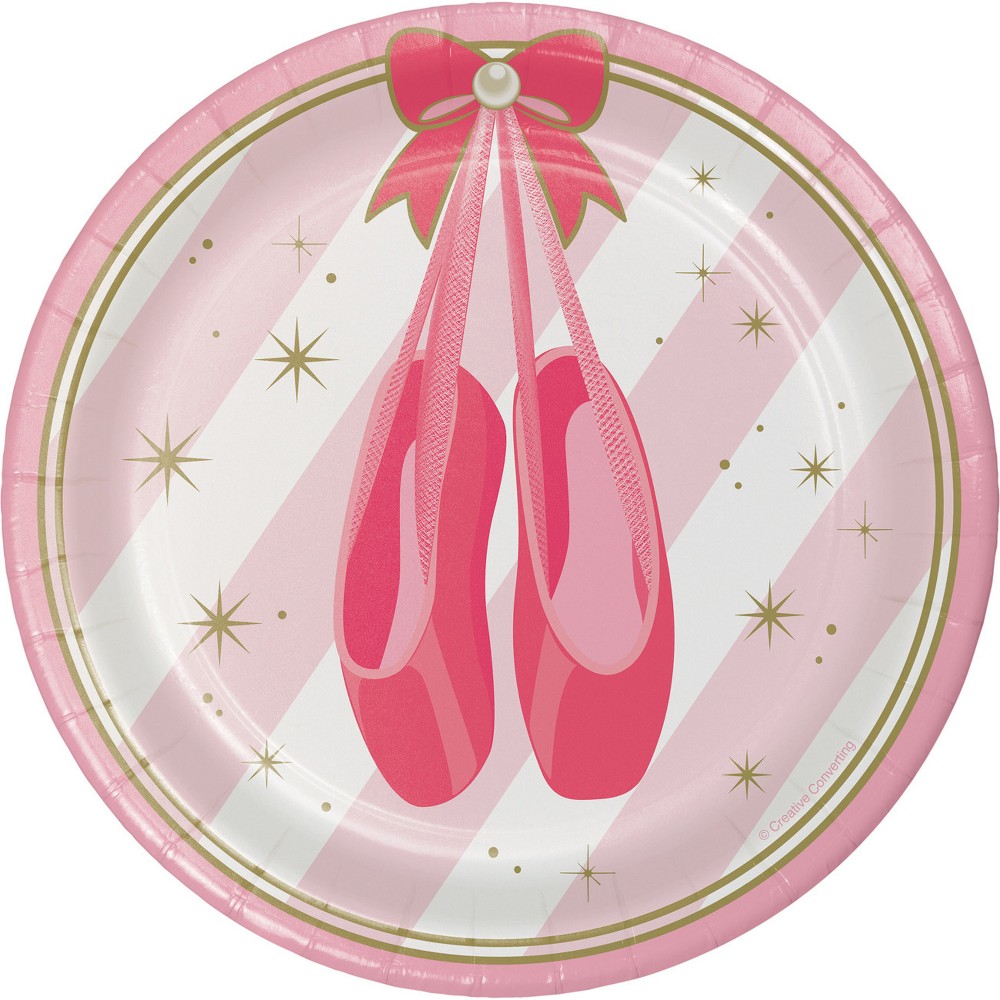 Photos - Other kitchen utensils 24ct Ballet Dessert Plates Pink