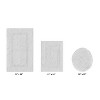 Lux Premium 100% Cotton  Ultra-Soft Tufted Solid Reversible 3 Piece Bath Rug Set, Water-Absorbent, Durable, Machine Washable Bathroom Rug - 2 of 4