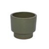 VisioGear 3PCS Ceramic Flowerpot, Modern Planter for Patio, Garden, Windowsill, Antique Green, 15"*15"*13" - 4 of 4