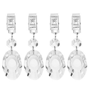 Unique Bargains Metal Outdoor Garden Decorative Tablecloth Weight Clips 4 Pcs - 1 of 4