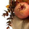 Northlight Mixed Autumn Harvest Flora in a Pumpkin Basket Decoration - 9" - 4 of 4