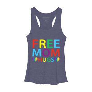 Adult Design By Humans Free Mom Hugs Hears Pride By Avocato Racerback Tank Top - 1 of 2