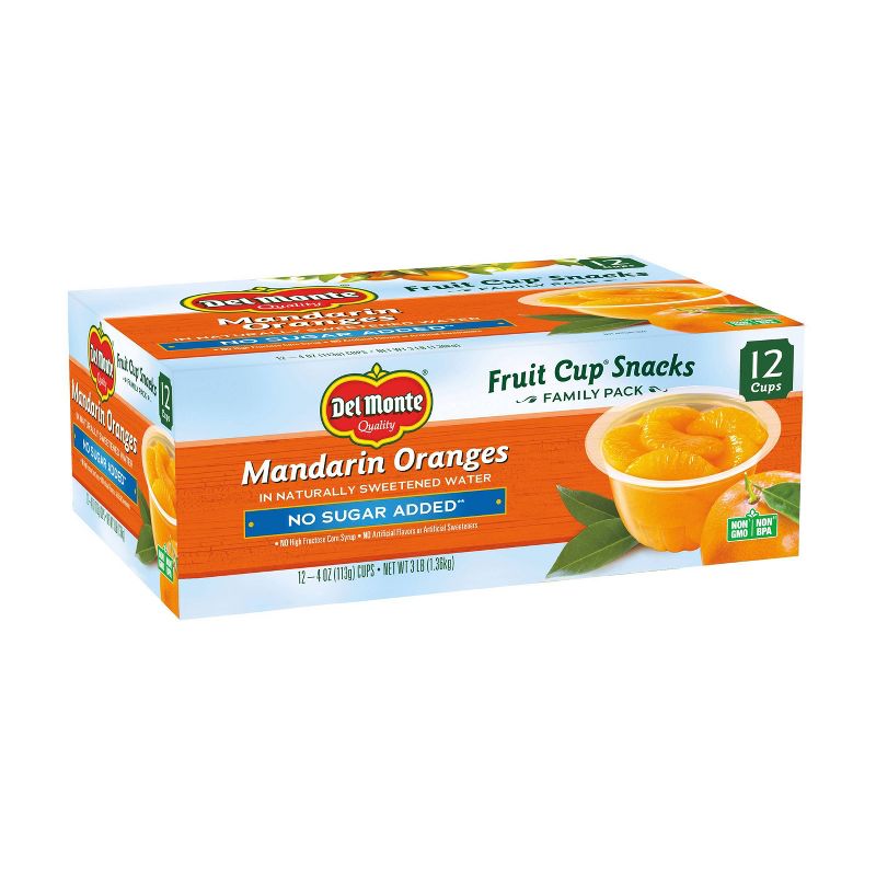 Del Monte Mandarin Oranges Fruit Cup Snacks, 4 of 5