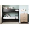 Twin Fakto Solid Wood Kids' Bunk Beds Matte Black - South Shore: Modern Twin Over Twin, Unupholstered, No Box Spring Needed - 4 of 4
