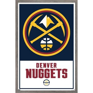 Trends International NBA Denver Nuggets - Logo 21 Framed Wall Poster Prints - 1 of 4