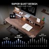 SinCiDo Height Adjustable Electric Standing Desk with Charging Station, 48" Sit Stand Up Computer Home Office Desk with LED Lights - 3 of 4