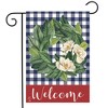 American Magnolia Wreath Patriotic Burlap Garden Flag 18" x 12.5" Briarwood Lane - 2 of 4