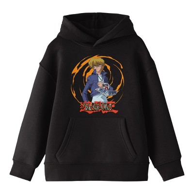 Yu-gi-oh! Joey Character With Spiral Background And Logo Youth Black ...