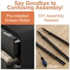 3 Drawer Dressers for Bedroom, 32" Wide Wood Storage Dresser Chest of Drawers Organizer - 4 of 4
