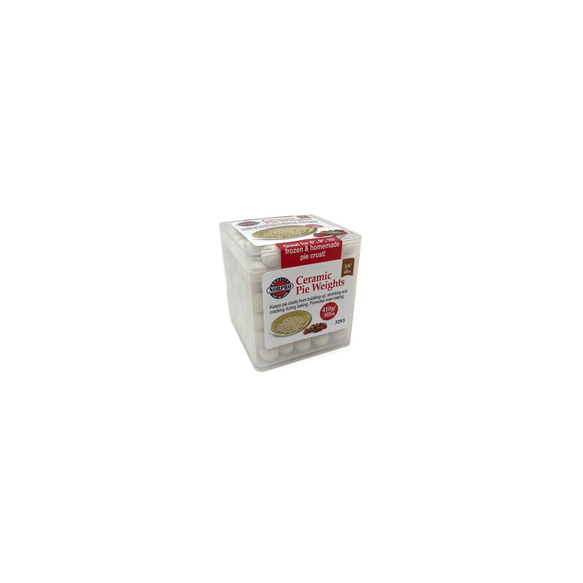 Norpro Ceramic Pie Weights with Storage Case