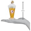 Old World Christmas Blown Glass Ornament for Christmas Tree, New York Yankees Glass of Beer - 3 of 3