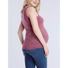 Women's Scoop Neck Side-Ruched Maternity Tank Top | Motherhood Maternity - 2 of 4