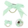 Unique Bargains Women's Fashion Cute Bow Flowers Hair Ropes Light Green 10 Pcs - 3 of 3