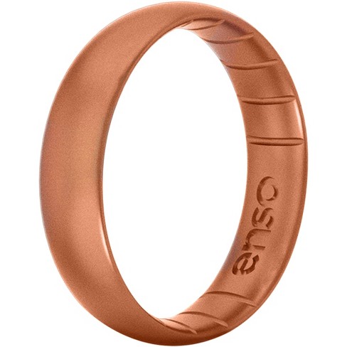 Enso Rings Thin Elements Series Silicone Ring - Copper - 6