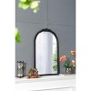 Okak 23*42/28*53IN Wooden Wall Mirror, Arched Full Length Mirror with Decorated Carving, Full Body Mirror for Living Room, Bedroom - 3 of 4