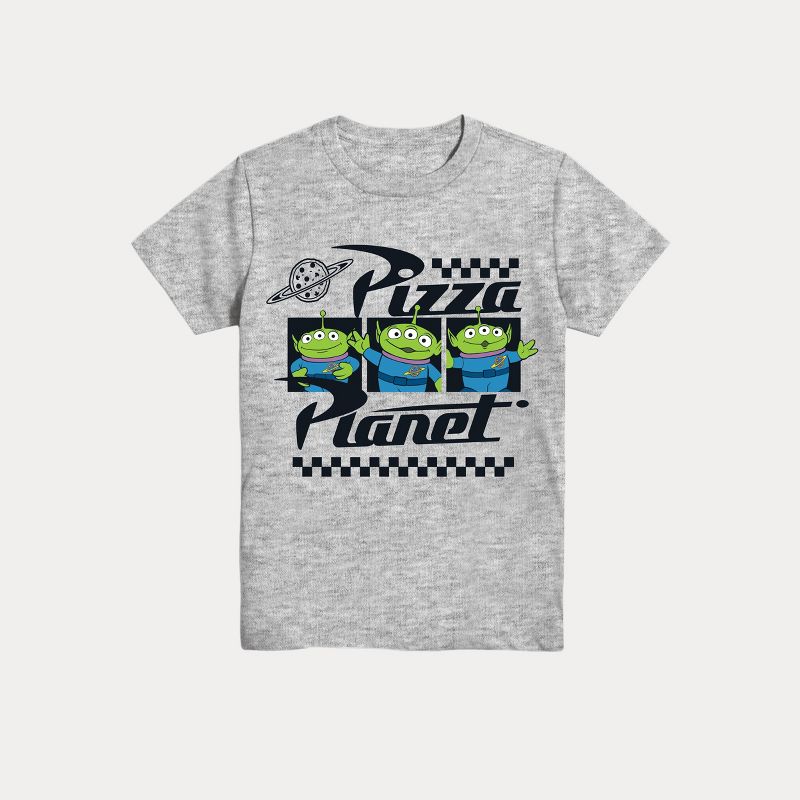 Boys&#39; Disney Pizza Planet Short Sleeve Graphic T-Shirt - Heather Gray, 1 of 4