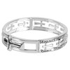 Dicksons 30-4964T Engraved Serenity Prayer One Size Silver Plated Metal Women's Charm Stretch Bracelet - 2 of 2
