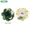 Unique Bargains Alloy Satin Fabric Big Rose Flower Dainty Brooches & Pins 1 Pc - 3 of 4