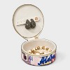 Small Round Printed Travel Jewelry Organizer - A New Day™ Off-White/Blue/Red - 2 of 2