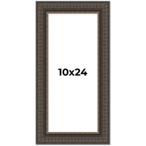 PosterPalooza | Panoramic Museum Brown Picture Frame - UV Acrylic, Foam Board Backing, Hanging Hardware - 1 of 4