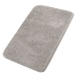 PiccoCasa Plush Shaggy Non-Slip Bath Mat Thick Bathroom Rug Show Door Mat Carpet - 1 of 4