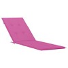 VidaXL Deck Chair Cushion Pink Oxford Fabric - 2 of 4