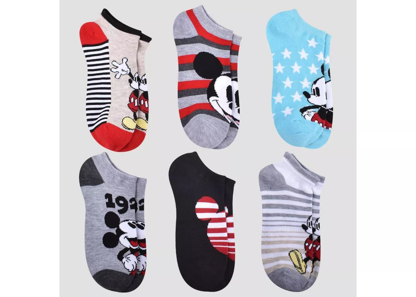 Womens 6pk Low Cut Socks - Assorted Colors