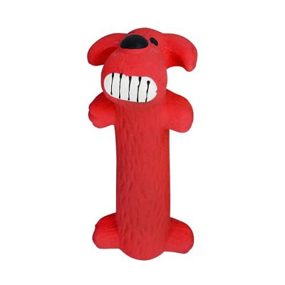 Multipet Original Loofa Dog Latex Ruff 6" Dog Toy, Assorted Colors for small breeds.
