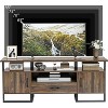 75 Inch Industrial TV Stand - Mid Century Modern Media Console with Storage Drawer & Cabinet, 70" Entertainment Center, Rustic Brown - 4 of 4