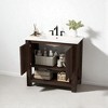 35.5" Bathroom Vanity with Ceramic Sink, Open Shelf, Soft-Close Hinges - 3 of 4
