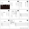 Dovelina Outdoor PVC Privacy Fence Panels With Ground Stakes - 4 of 4