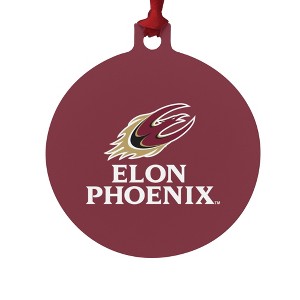 Elon University Phoenix Logo Aluminum Holiday Christmas Tree Ornament - 1 of 4