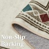 Washable Rug Modern Bordered Rug Non Slip Non Shedding Geometric Low Pile Indoor Carpet for Living Room Bedroom Office - 4 of 4
