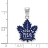 Black Bow Jewelry Sterling Silver Toronto Maple Leafs NHL Large Pendant - 2 of 3