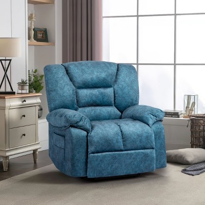 Modern Accent Chair, Manual Recliner Chair Sofa with Massage and Heat, 8 Point Massage Chair Suitable For Living Room,Office-Coolbibila