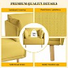 Lirago Vintage Faux Leather Accent Chair Solid Wood Frame and Steel Legs for Living Room and Office - 4 of 4