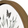 Creative Products Bird Butterflies Vase Sketch 20 x 20 Round Framed Print - 3 of 4