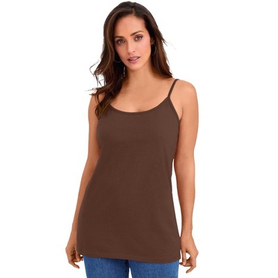 Jessica London Women's Plus Size Stretch Cotton Cami