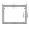 Amanti Art Flair Polished Nickel Framed Magnetic Dry Erase Board - 4 of 4