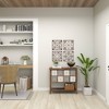 Olivia & May Rustic Metal Ornamental Wall Decor Set of 4 Brown : Indoor Iron Sculptures, Vertical Display - 3 of 4