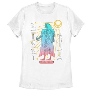 Women's Marvel: Moon Knight Colorful Egyptian Portrait T-Shirt - 1 of 4