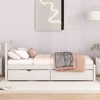 Whisen Modern Design Wooden Twin Size Platform Bed Frame with 2 Drawers/ Trundle - 2 of 4