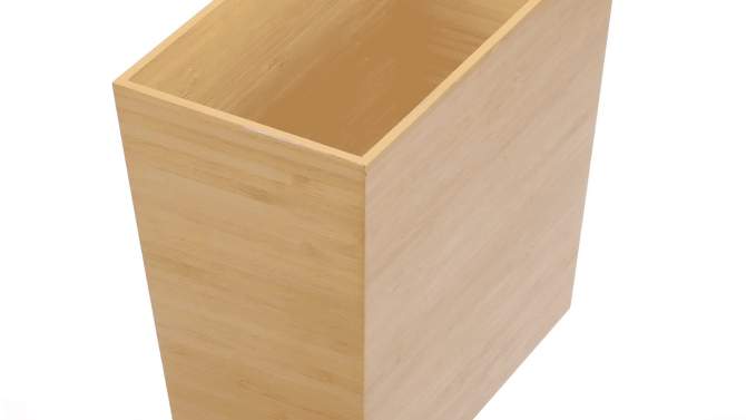 iDesign Formbu Rectangular Waste Can in Natural, 2 of 8, play video