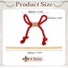Unique Bargains Cotton Hand-Woven Decorative Tassel Curtain Tiebacks with Wood Club - 2 of 4