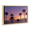 Stupell Industries Sunsets & Scattered Palm Trees Floating Frame Canvas Art, Gold, 31" x 21" - 2 of 4